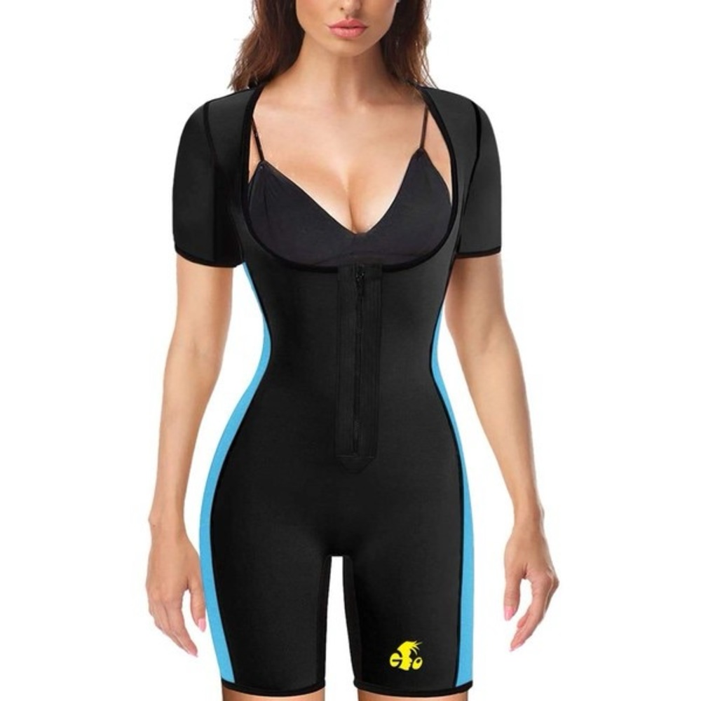 NONECHO Neoprene Sweat Sauna Suit Shaper Women Slimming Full Body Shapewear NWT